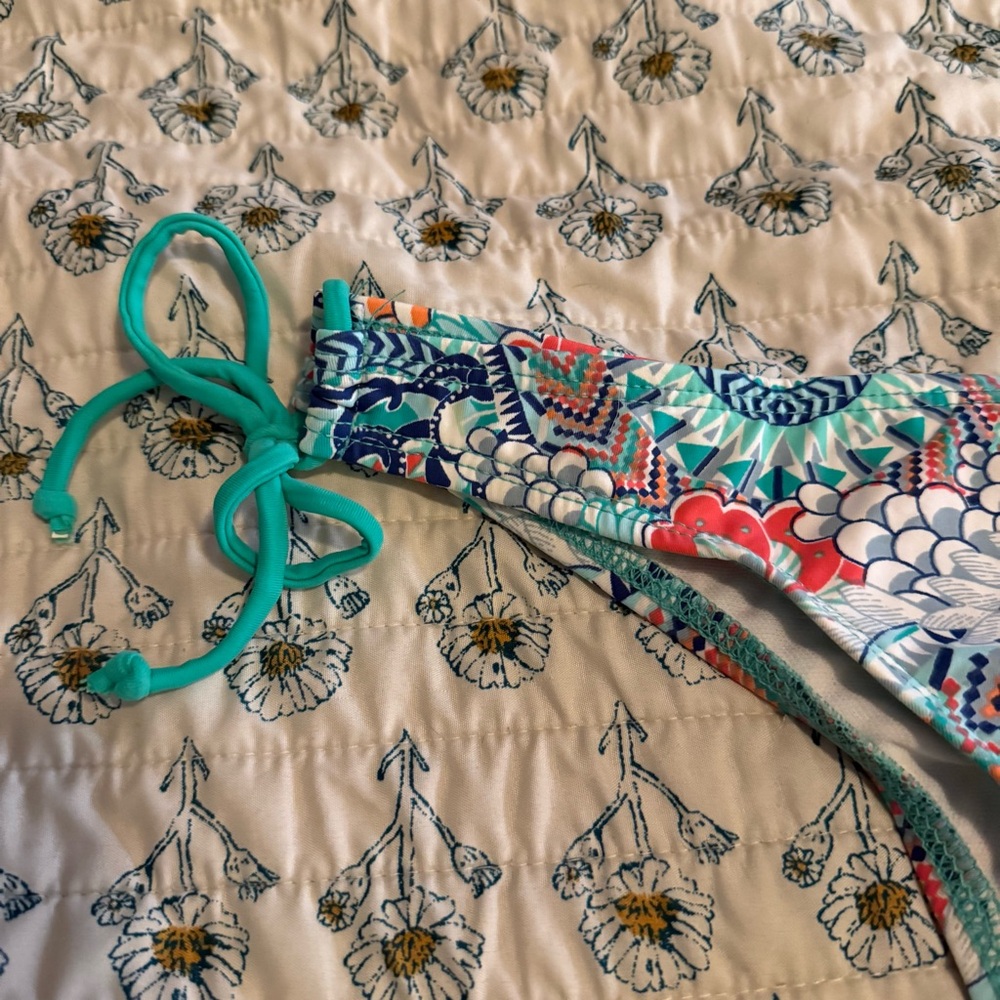 Colorful Floral Patterned Bikini Bottom - Picture 3 of 10